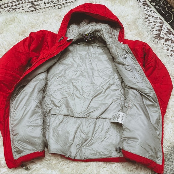 ❌SOLD❌Sherpa adventure gear red down jacket puffer hooded S - Picture 6 of 7